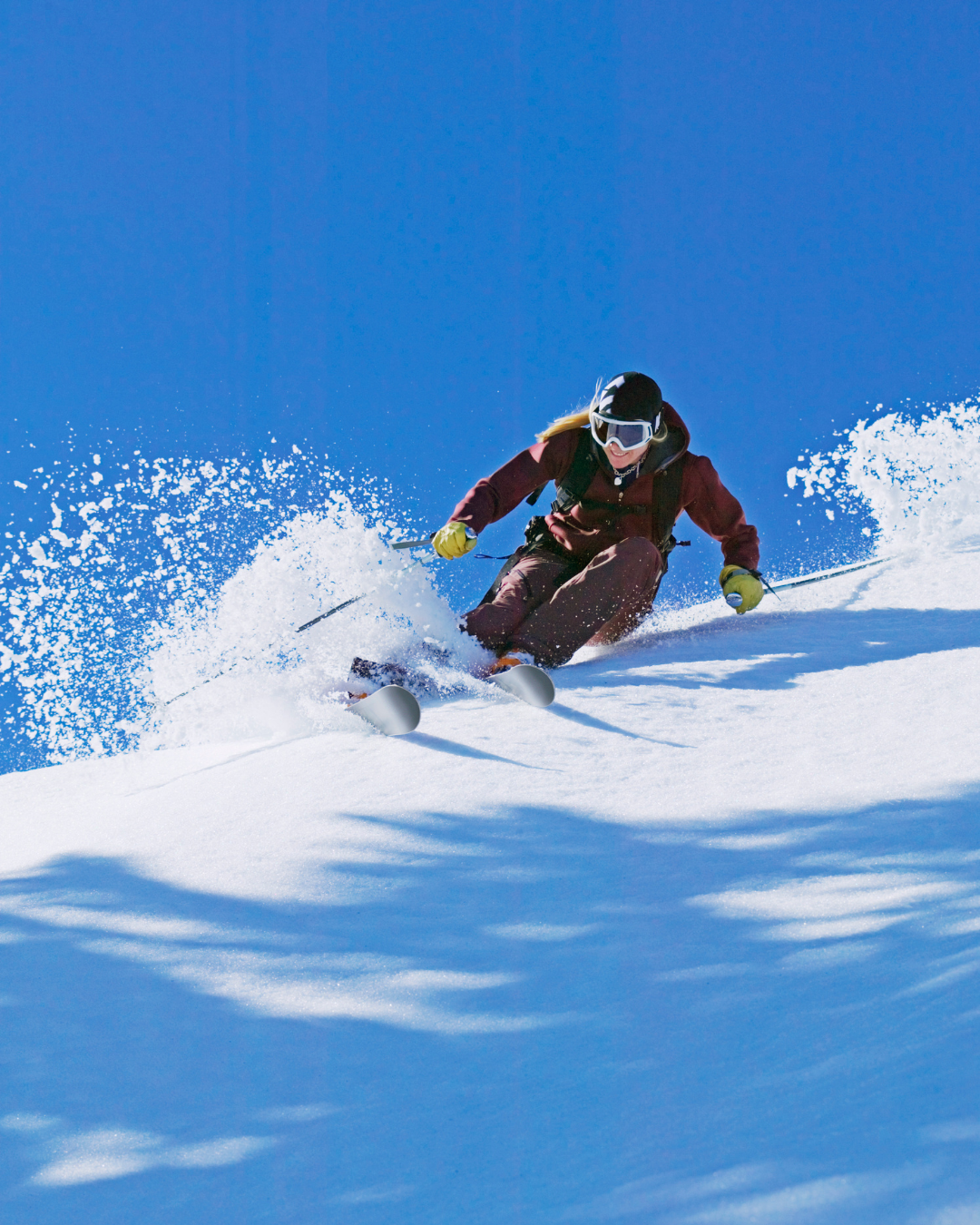 Children Skiing on Mountain